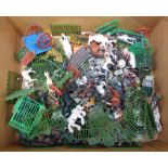 LARGE SELECTION OF VINTAGE BRITAINS ANIMALS VEHICLES, PEOPLE,