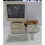 APPLE MACINTOSH G3 & 7100/80 POWER PCS TOGETHER WITH 16" COLOUR MONITOR, KEYBOARD,