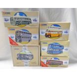 SIX CORGI MODEL BUSES INCLUDING 97209 - GUY ARAB,