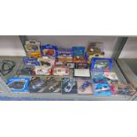 SELECTION OF VARIOUS MODEL CARS INCLUDING LOTUS 49, JIM CLARK, JAGUAR XJR-9,