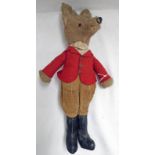 FOX DRESSED AS A HUNTSMAN SOFT TOY HEIGHT 44CM