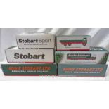 SELECTION OF ATLAS EDITIONS EDDIE STOBART RELATED MODEL VEHICLES INCLUDING SCANIA P380 HORSEBOX,