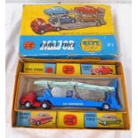 CORGI TOYS GIFT SET NO 1. CARRIEMORE CAR TRANSPORTER WITH 4 CARS.