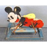 TRIANG MICKEY MOUSE ROCKING HORSE.