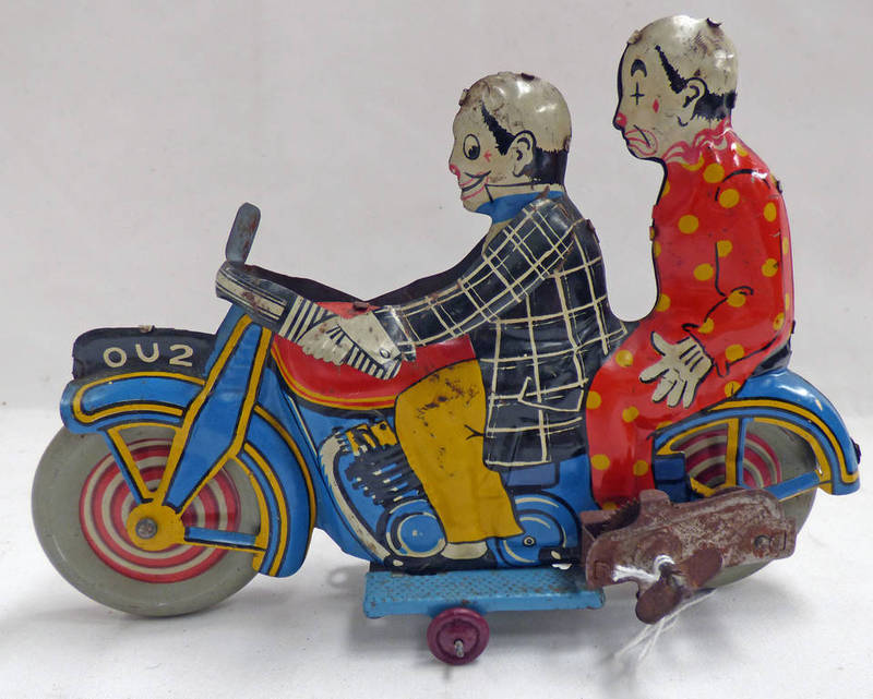 METTOY TINPLATE CLOCKWORK MOTORBIKE