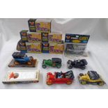 SIX CORGI CLASSIC MODEL VEHICLES INCLUDING 900 - 1927 BENTLEY, 901-1915 FORD,