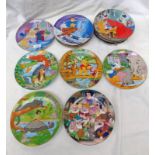SELECTION OF DECORATIVE PLATES DEPICTING VARIOUS SCENES & CHARACTERS FROM WALT DISNEY