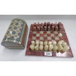 HARDSTONE CHESS SET