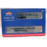 BACHMANN 31-329 00 GAUGE CLASS 105 TWO CAR DMU BR GREEN WITH SPEED WHISKERS 8 DCC.