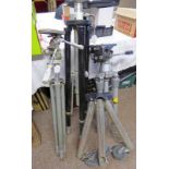 STUDIO TRIPODS TO INCLUDE SAMSON WITH LEGS AND DOLLY,