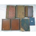 2 PART LEATHER BOUND LEDGERS,