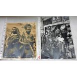PRESS PHOTOGRAPH OF GUERRIERS KOUKOUKOUKOU WITH COPYRIGHT WJ READ STAMPED TO REVERSE 25 X 20 AND