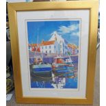 IAN MCNAB TWOS COMPANY FRAMED LIMITED EDITION PRINT ARTISTS PROOF SIGNED IN PENCIL 63 X 45CM