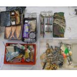 GOOD SELECTION LURES, BAIT, LEAD WEIGHT, LEAD WEIGHT MOULDS, ABU-SMOKER,