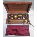 MAHOGANY CASED SIKES HYDROMETER BY P STEVENSON EDINBURGH