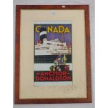 FRAMED PRINT CANADA BY ANCHOR - DONALDSON