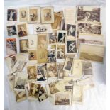 SELECTION OF CDV CARDS AND PORTRAIT CARDS TO INCLUDE FLOORS PALACE, KELSO, MELROSE ABBEY,