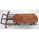 METAL & WOODEN SLEDGE - THE FLEXIBLE FLYER,