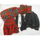 DRESS KILT JACKET, WAISTCOAT,