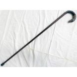 WALKING CANE WITH WHITE METAL GRIFFIN HEAD SHAPED HANDLE,