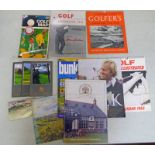 VARIOUS GOLF COLLECTIBLES TO INCLUDE CALENDARS, MAGAZINES,