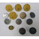 SELECTION OF PRUSSIAN BUTTONS AND AMERICAN BUTTONS