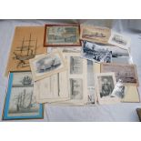 EXCELLENT SELECTION OF NAVAL ENGRAVINGS, PHOTOGRAPHS,