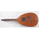 WOODEN 6 STRING LUTE,