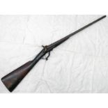 DOUBLE BARRELLED 12 - BORE PIN FIRE SPORTING GUN BY SMITH, 72 CM LONG BARRELS,