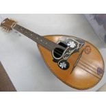 GRASSO TOSCANO SANTI MANDOLIN WITH LABEL TO INTERIOR THAT READS "GRASSO TOSCANO SANTI,