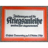 WW1 GERMAN WAR BONDS POSTER "KRIEGSANLEIHE" 46.