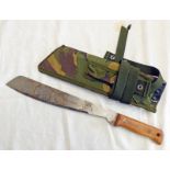 MARTINDALE MACHETE WITH 33CM LONG BLADE STAMPED 120-9242, BROAD ARROW, 1987,