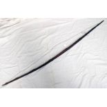 TRIBAL BAMBOO BOW, 185CM LONG Condition Report: Metal wire for string.