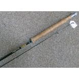 HARDY "RICHARD ALKER FARNBOROUGH" TWO PIECE CARBON FIBRE FLY ROD,