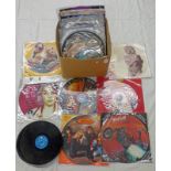 GOOD SELECTION OF LP, 45 RPM & OTHER RECORDS INCLUDING BEATLES, ALVIN STARDUST, MADONNA,