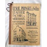 A LESLIE PRINGLE & CO LTD CATALOGUE LEATHER FACTORS & MERCHANTS,