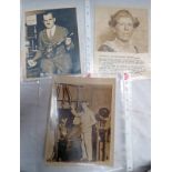 PHOTGRAPHS OF MR J.L. BAIRD. DEMONSTRATING HIS EXPERIMENT IN NOCTO - VISION WITH SCRIPT TO REVERSE.