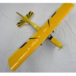 ELECTRIC TRAINER REMOTE CONTROL PLANE (YELLOW/BLACK|) COMPLETE WITH MOTOR & SERVO'S - WINGSPAN 59"