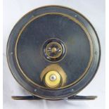 ALL BRASS 4" REEL WITH RAISED CHECK HOUSING