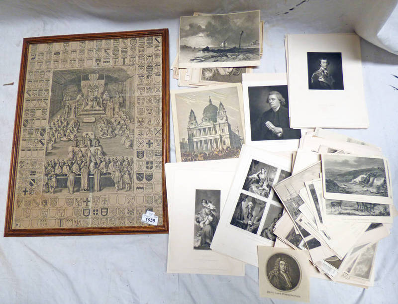 SELECTION OF VARIOUS 19TH CENTURY ENGRAVINGS,