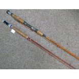 2 PIECE IMPREGNATED SCOTTIE ROD AND PARTS OF A ORIGINAL NORIS ROD -2-