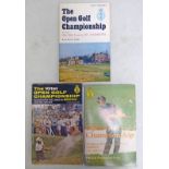 3 OPEN GOLF CHAMPIONSHIP OFFICIAL PROGRAMMES: ST ANDREWS 1970, MUIRFIELD 1972,