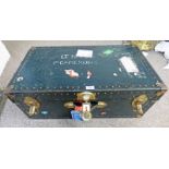 LUGGAGE TRUNK MARKED TO TOP OF LID 'LT HARDIE',