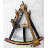 19TH CENTURY EBONY & BRASS OCTANT BY SPENCER,