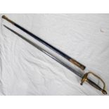 U.S MODEL 1840 NCO'S INFANTRY SWORD WITH 81.5CM BLADE, STAMPED MFG. CO. CHICOPEE & U.S, J.