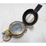 TG & CO LTD WW2 BRITISH COMPASS, BRASS BODY MARKED 'T.G.