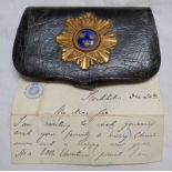 CARTOUCHE BOX OF THE UNIFORM OF THE KINGS LIFE DRAGOONS WHICH WAS RAISED IN 1565 AND DISBANDED IN