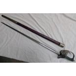 1897 PATTERN EDWARD V11 INFANTRY OFFICERS SWORD WITH 82CM LONG BLADE,