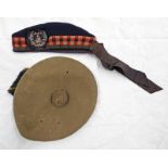 A GORDON HIGHLANDERS BALMORAL AND GLENGARRY,