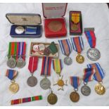 A SELECTION OF VARIOUS MEDALS TO INCLUDE A POLICE LONG SERVICE AND GOOD CONDUCT MEDAL, U.